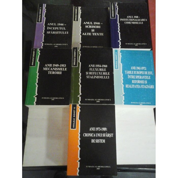 ANALELE SIGHET 7 VOLUME:3; 4; 6; 7; 8; 9; 10 - FUNDATIA ACADEMIA CIVICA ANALELE SIGHET 7 VOLUME:3; 4; 6; 7; 8; 9; 10 - FUNDATIA ACADEMIA CIVICA